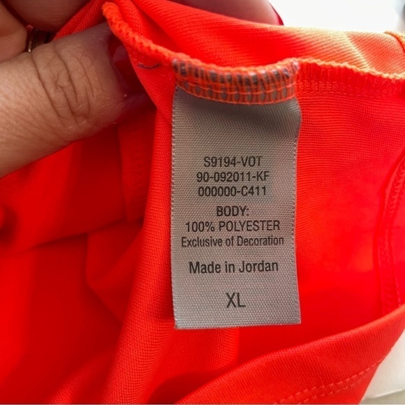 Champion Short Sleeve Orange Performance Dri Fit Shirt Size XL - Picture 3 of 5